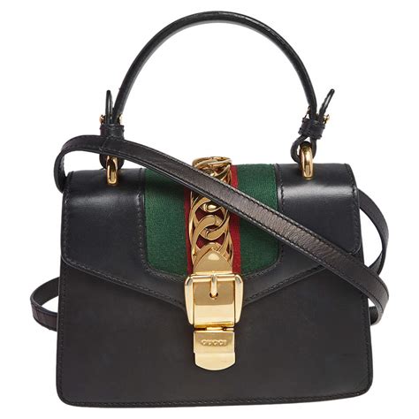 gucci sylvie super mini|Gucci mini sylvie top handle.